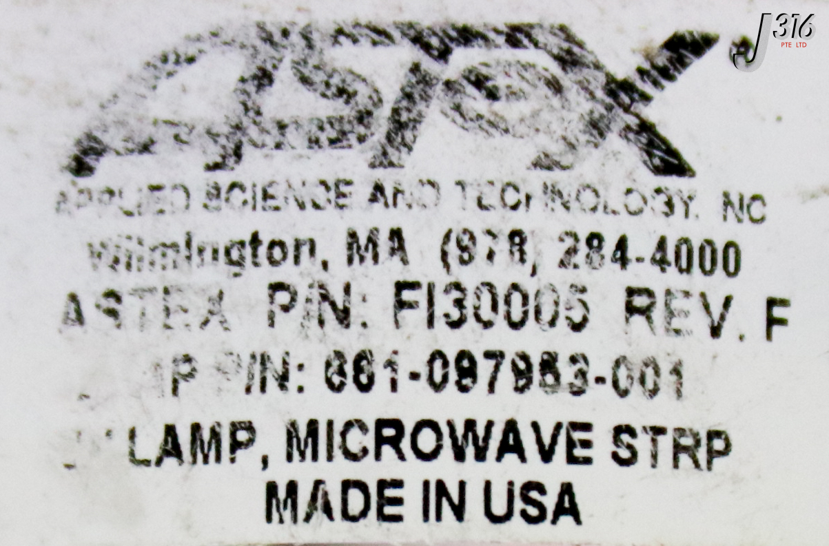 売却済み 35139 ASTEX UV LAMP, MICROWAVE STRP, LAM 661-097953-001 FI30005 | eBay